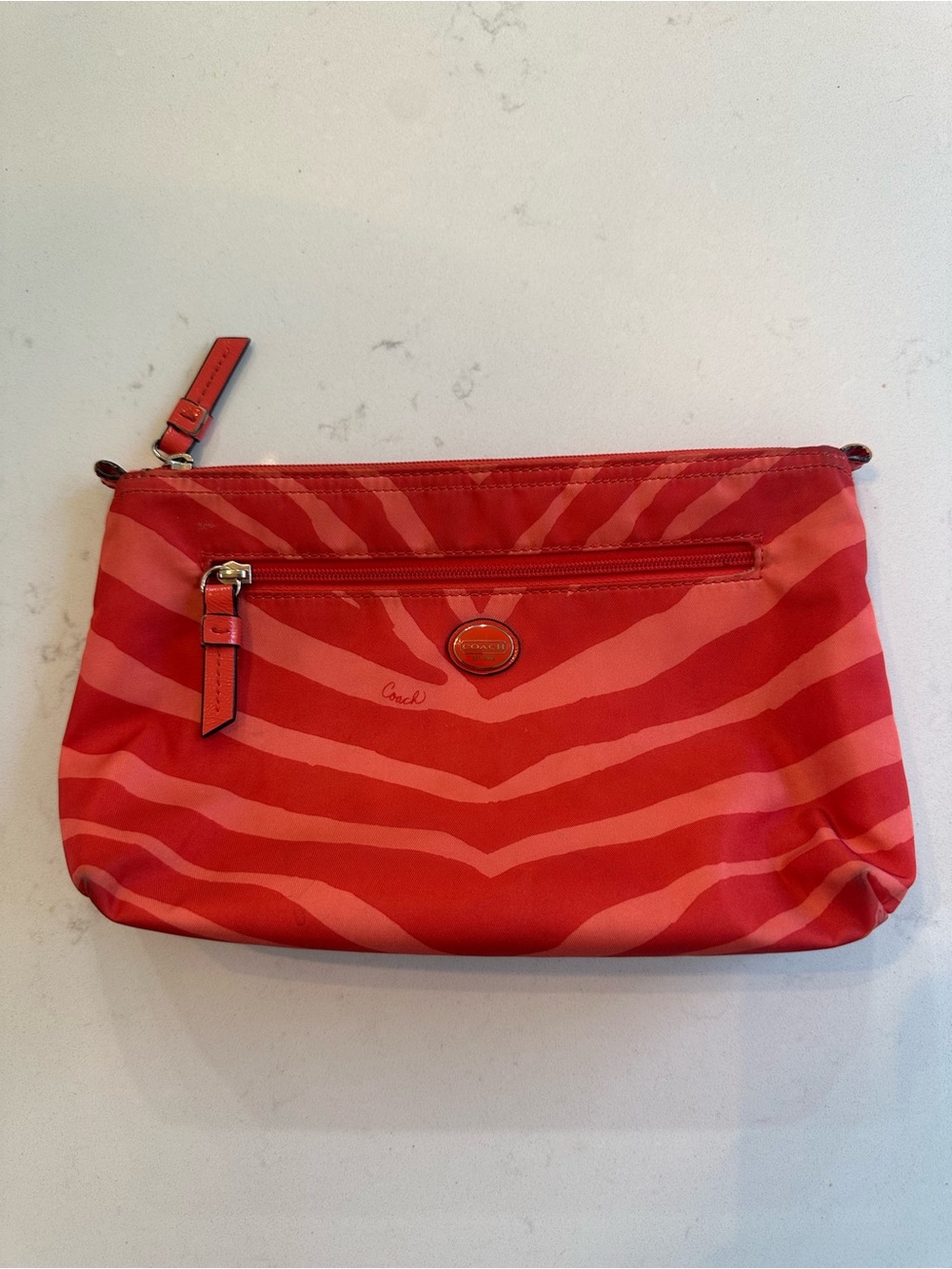Coach Vintage zipper cosmetic case